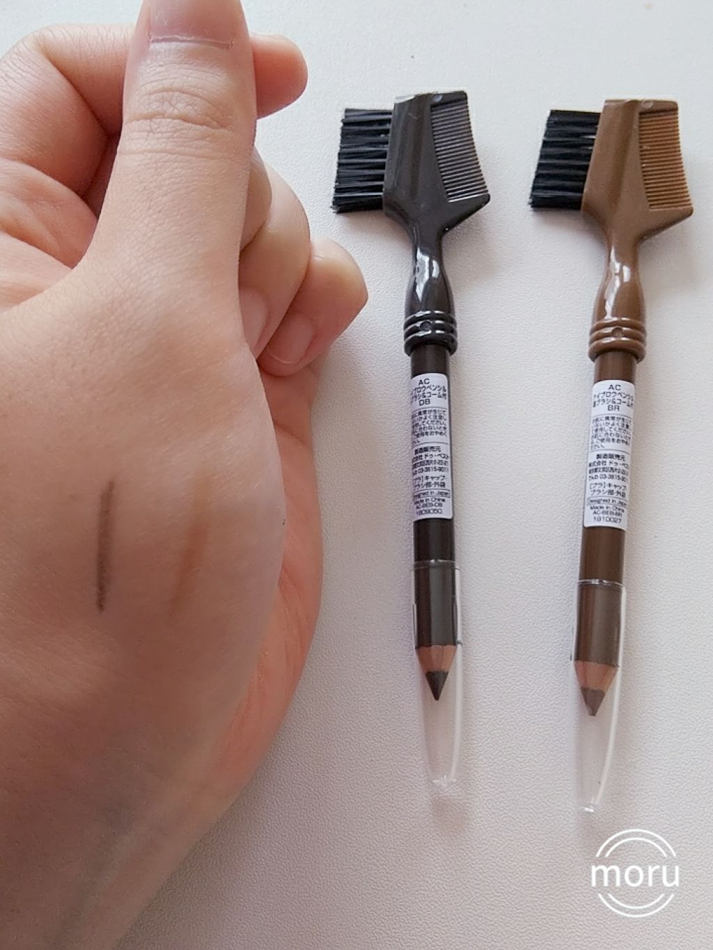 AC アイブロウペンシル 眉ブラシ&コーム付/AC MAKEUP/アイブロウペンシルを使ったクチコミ（2枚目）
