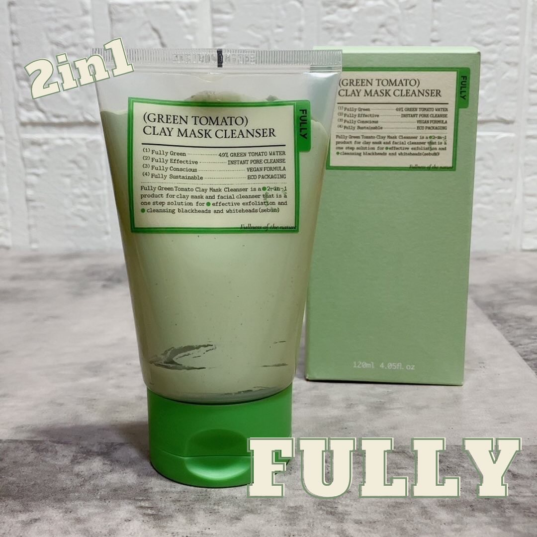 グリーントマトクレイマスククレンザー/FULLY/洗い流すパック・マスクを使ったクチコミ（1枚目）