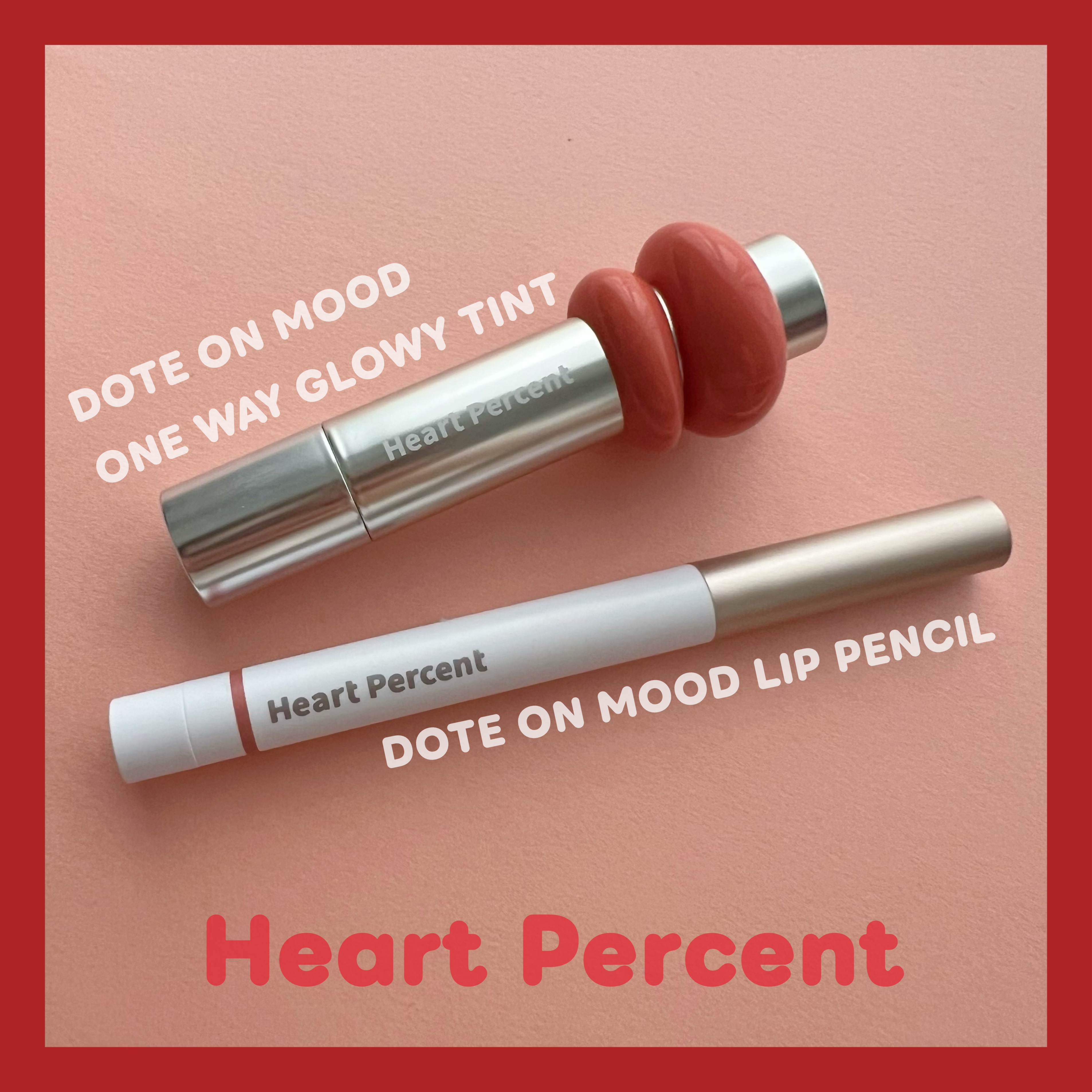 ドットオンムードワンウェイグロイティント/Heart Percent/リップティントを使ったクチコミ（1枚目）