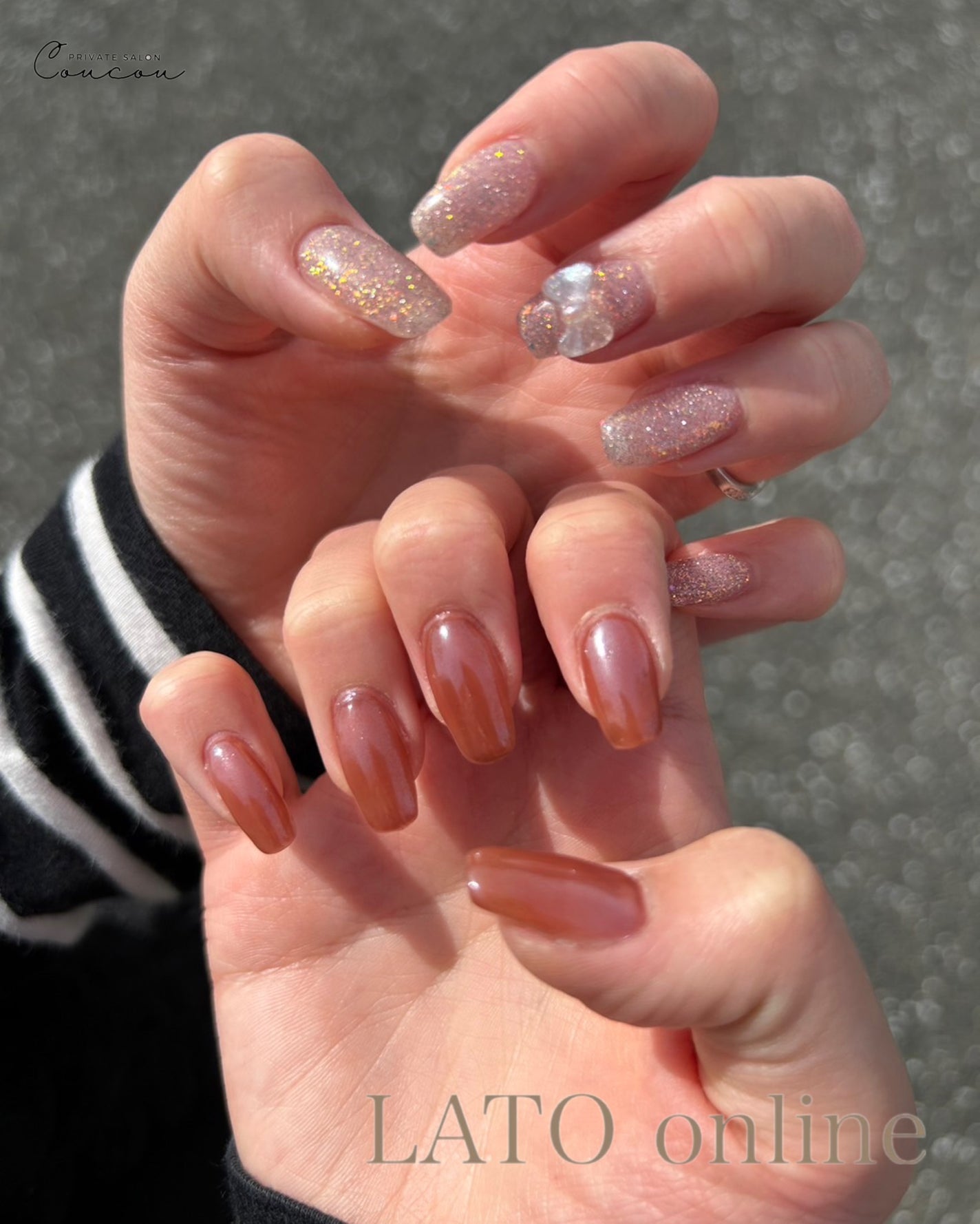 🐒ズボラママみっちゃんの高見えネイル💅 on LIPS 「こんばんは♪@lato_online__公式アンバサダーのみっ..」(1枚目)