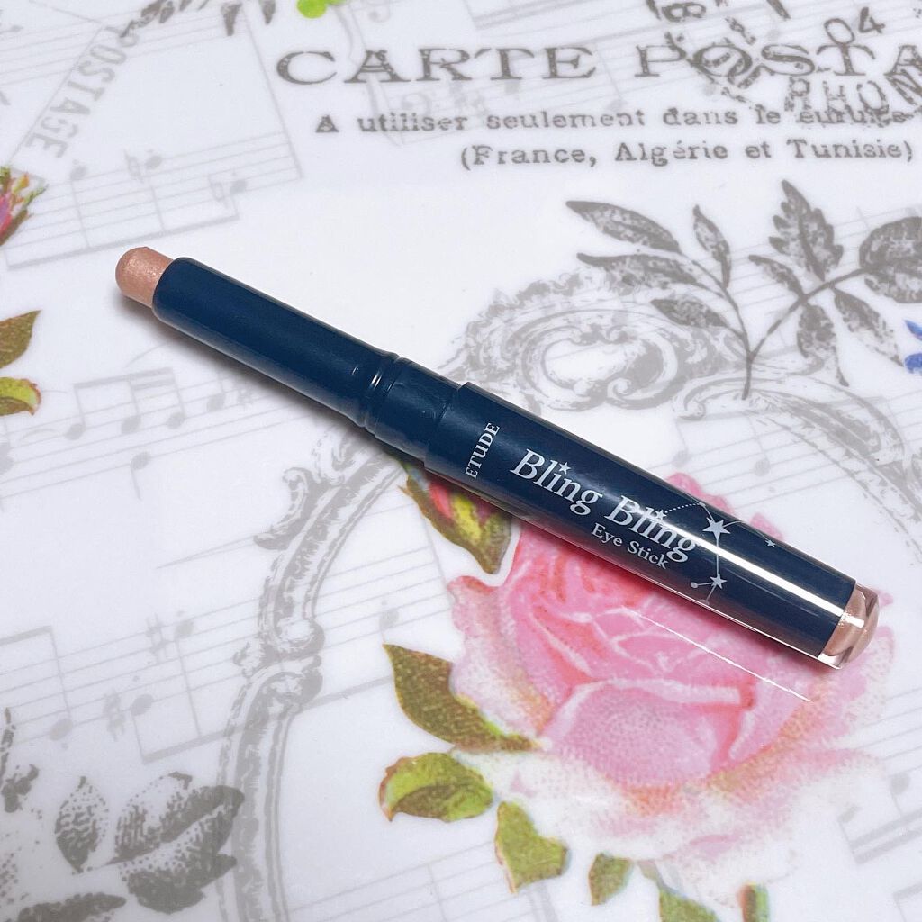 キラキラ アイシャドウ PK003/ETUDE/スティックアイシャドウを使ったクチコミ（1枚目）