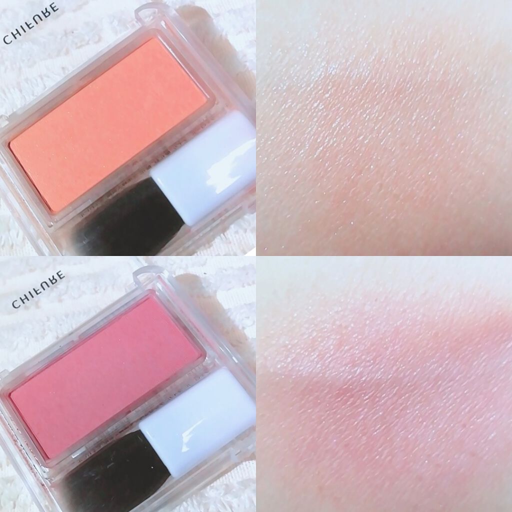 パウダー チーク 542 レッド系/ちふれ/パウダーチークを使ったクチコミ（2枚目）