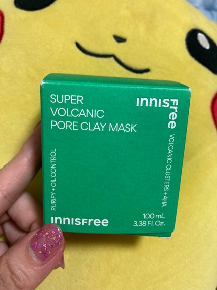スーパーヴォルカニック ポア クレイマスク/innisfree/洗い流すパック・マスクを使ったクチコミ(1枚目)