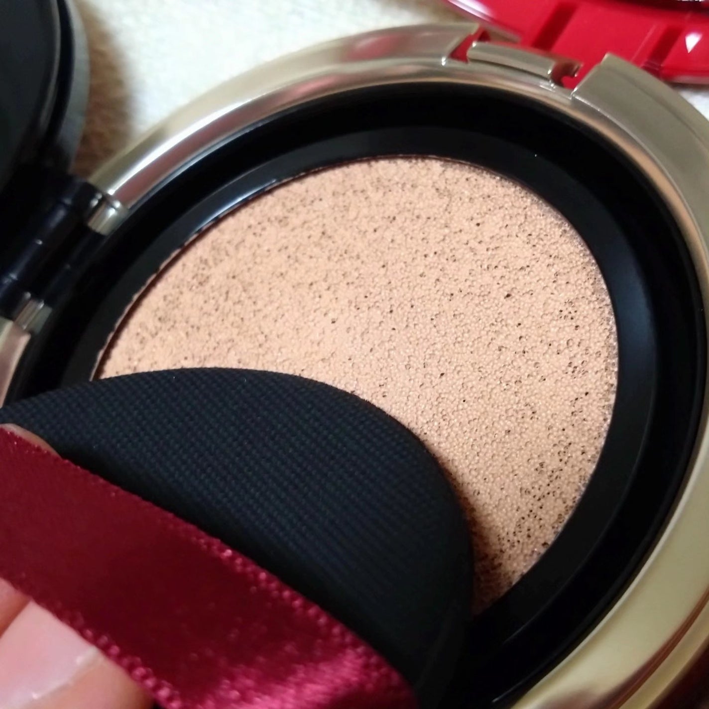 インテグレート プロフィニッシュクッション/インテグレート/クッションファンデーションを使ったクチコミ(4枚目)