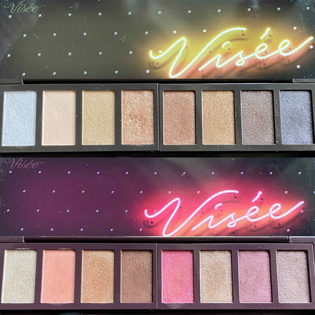 グラマラスリッチ アイパレット (クリスマスコフレ 2018)/Visée/メイクアップキットを使ったクチコミ（2枚目）