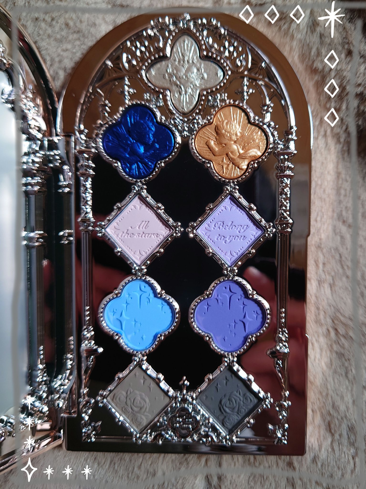 フラワーノーズ リトルエンジェルコレクション 9色アイシャドウパレット 02 Weeping Angel(哭泣天使)/FlowerKnows/アイシャドウパレットを使ったクチコミ（2枚目）