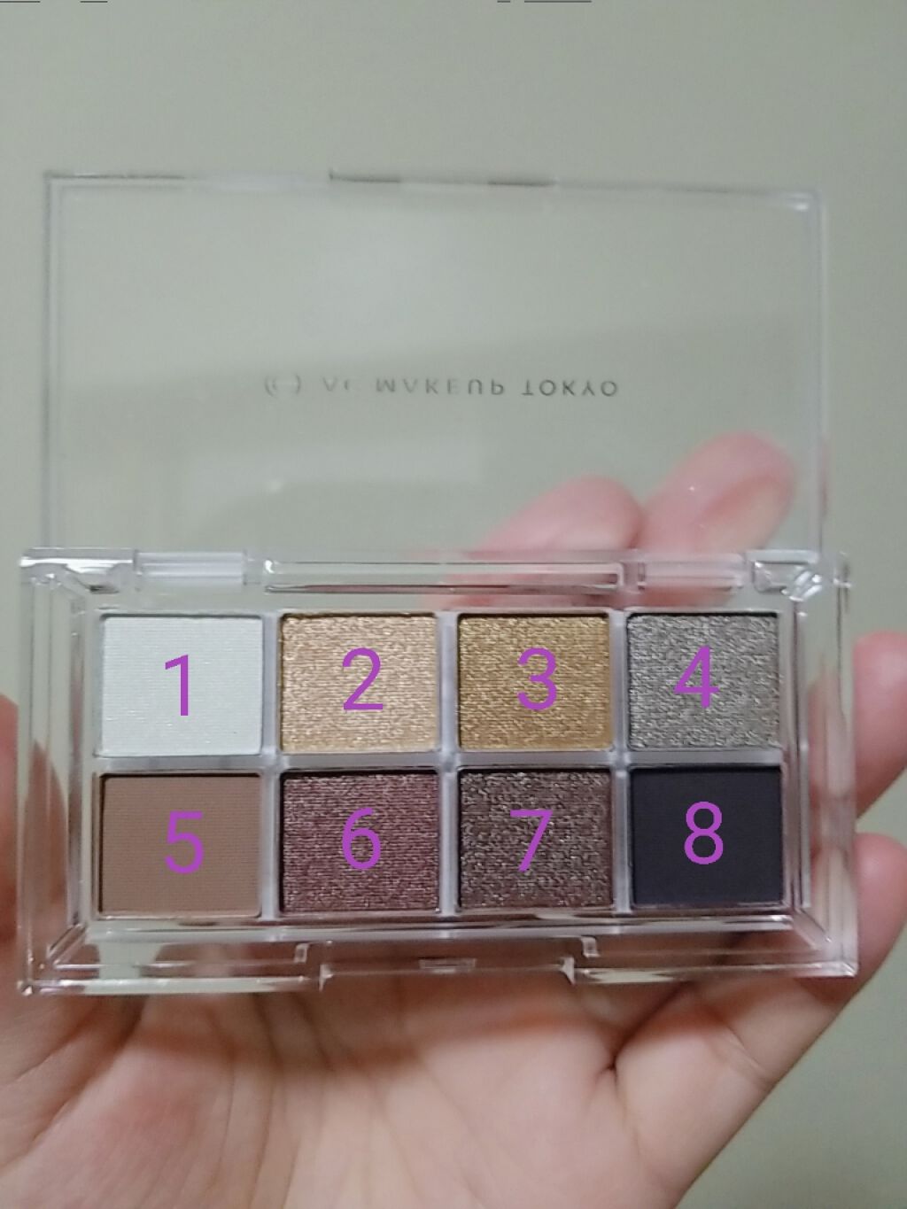 ACメイクアップアイパレット/セリア/アイシャドウパレットを使ったクチコミ(2枚目)