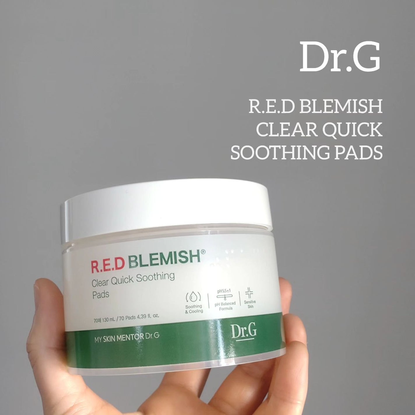 レッドブレミッシュクリアクイックスージングパック/Dr.G/拭き取り化粧水を使ったクチコミ(1枚目)