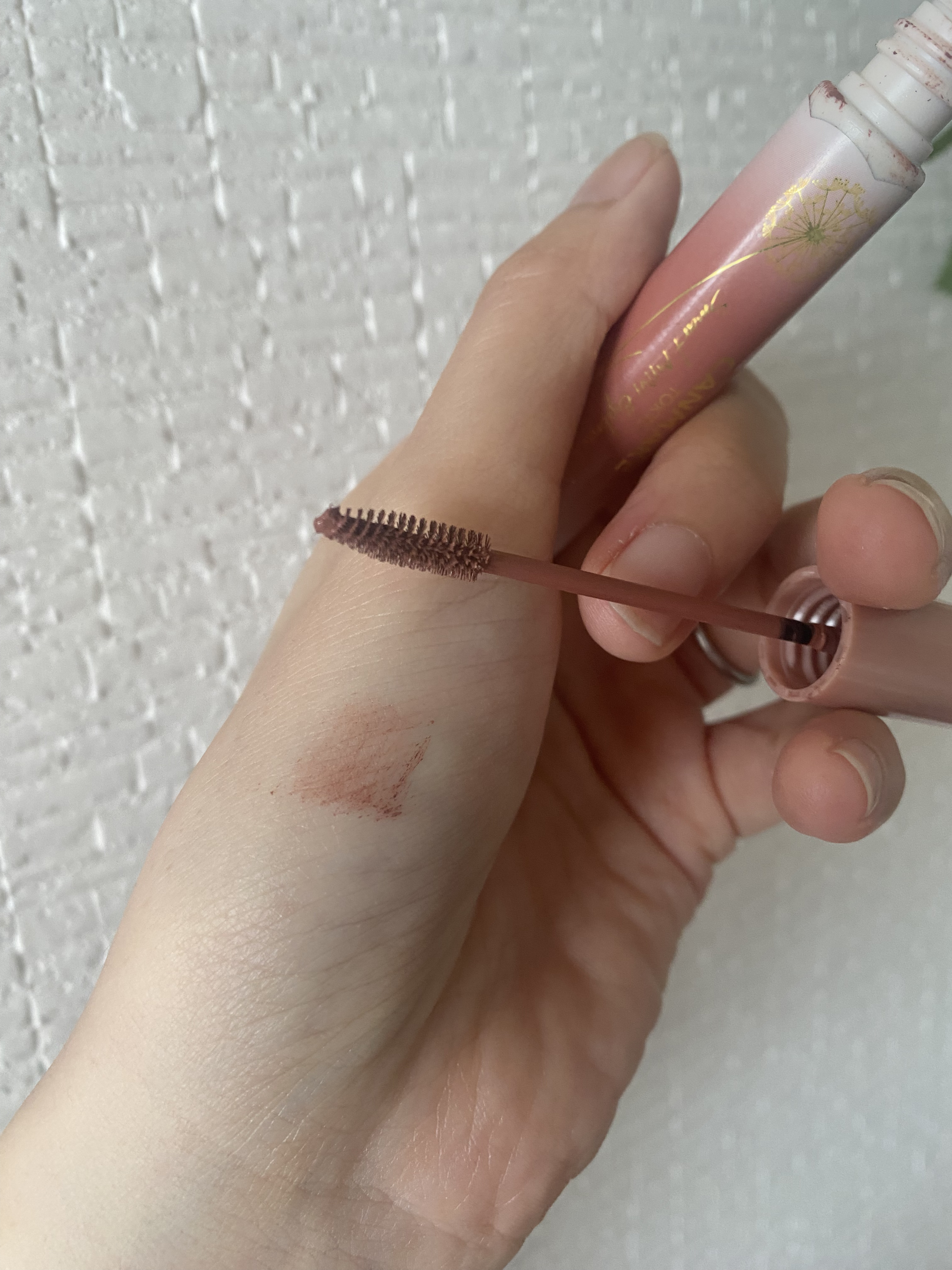 スマートミニアイブロウカラー N01 しあわせピンク/キャンメイク/眉マスカラを使ったクチコミ（2枚目）