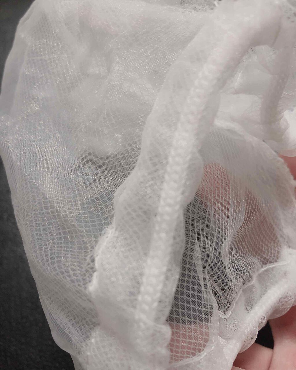 オーガンジー洗顔ネット/セリア/その他スキンケアグッズを使ったクチコミ(2枚目)