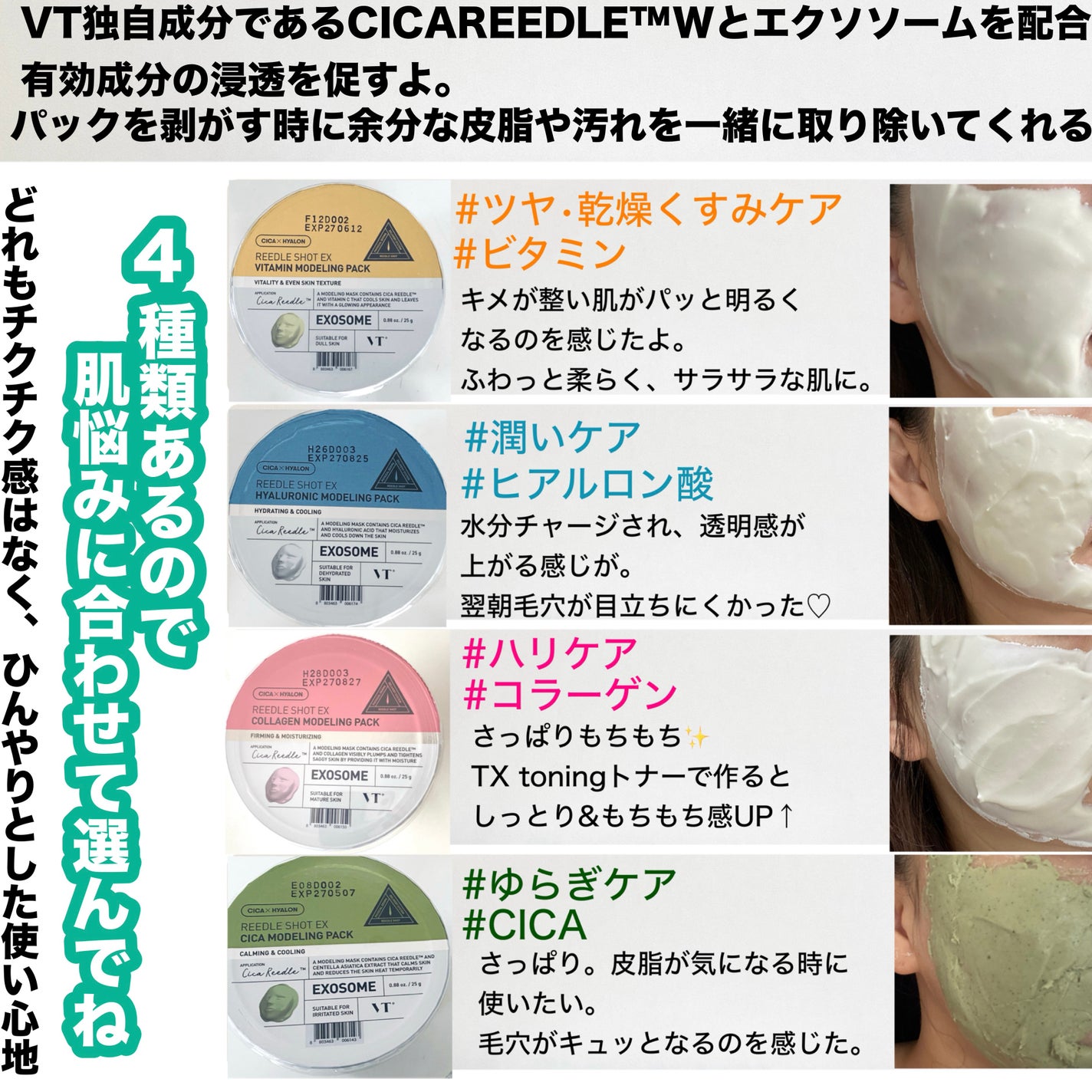 リードルショットEX CICAモデリングパック/VT/シートマスク・パックを使ったクチコミ(4枚目)