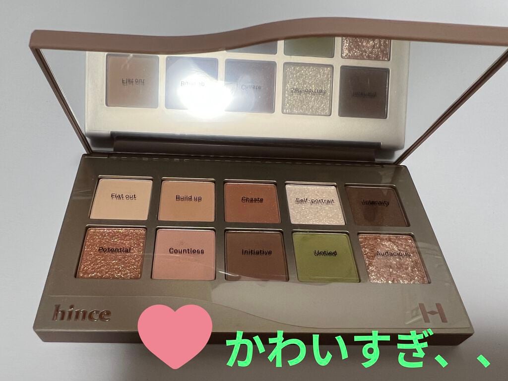 ニューデップスアイシャドウパレット/hince/アイシャドウパレットを使ったクチコミ(1枚目)