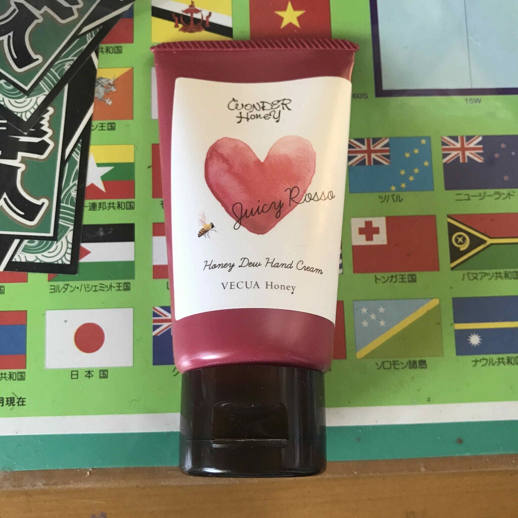 ワンダーハニー とろとろハンドクリーム ジューシーロッソ/VECUA Honey/ハンドクリームを使ったクチコミ(1枚目)