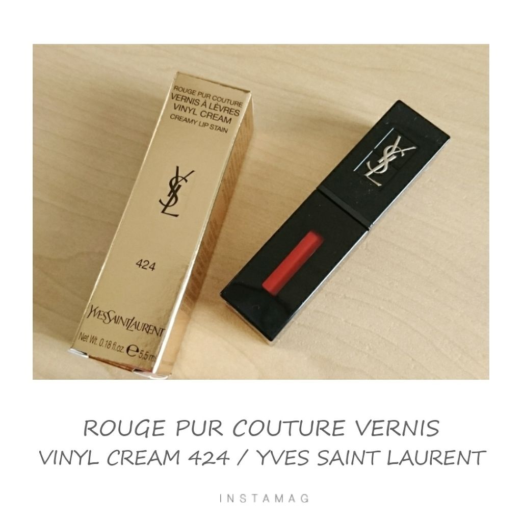 ルージュ ピュールクチュール ヴェルニ/YVES SAINT LAURENT BEAUTE/口紅を使ったクチコミ（1枚目）