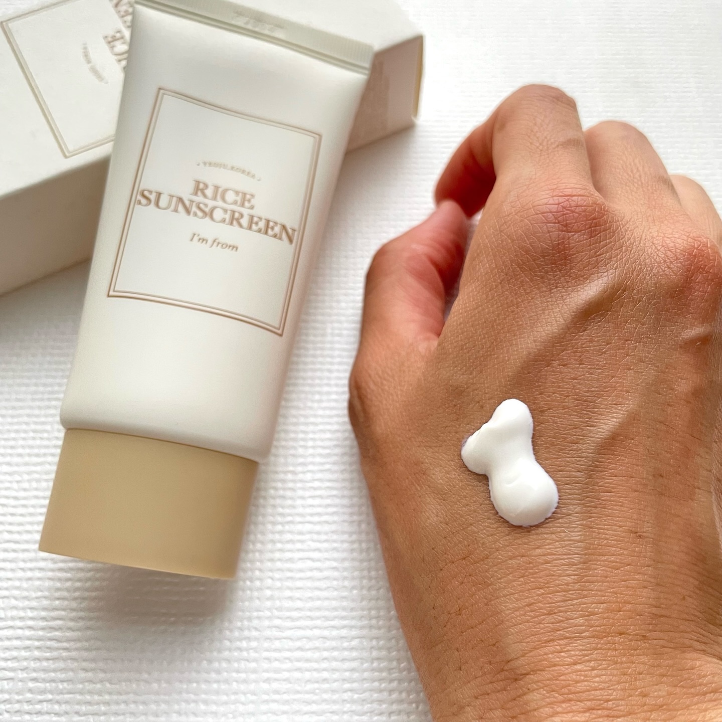 ライスサンスクリーン/I'm from/日焼け止めクリームを使ったクチコミ（3枚目）