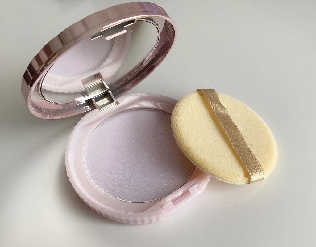トランスペアレントフィニッシュパウダー PL パールラベンダー/キャンメイク/プレストパウダーを使ったクチコミ（2枚目）