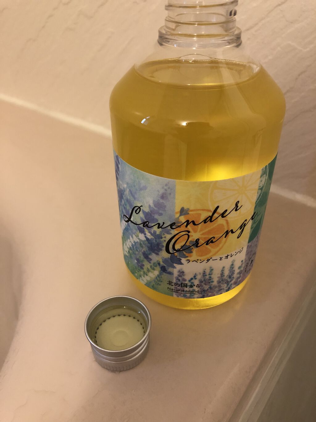 アロマバスエッセンス ラベンダーとオレンジ/ナチュラルアイランド/保湿系入浴剤を使ったクチコミ（3枚目）