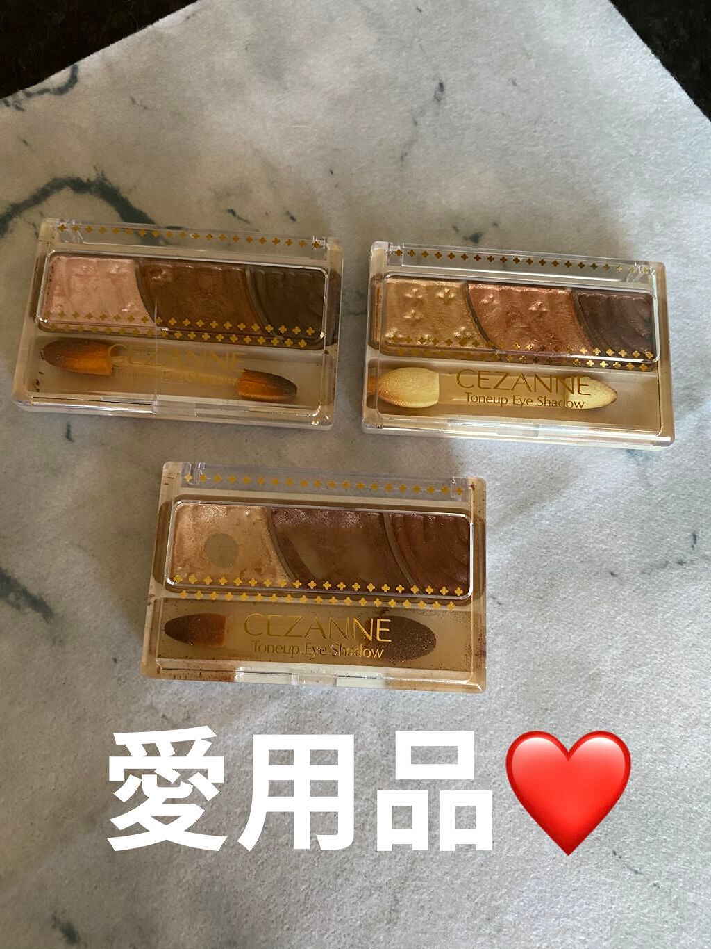 トーンアップアイシャドウ/CEZANNE/アイシャドウパレットを使ったクチコミ(1枚目)