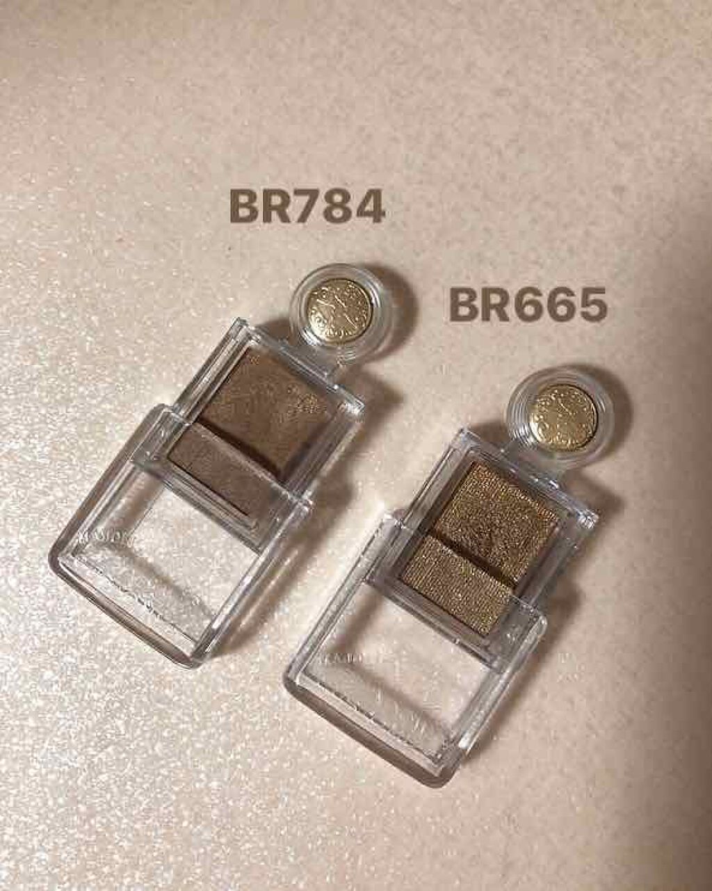 シャドーカスタマイズ BR665 ジンジャー/MAJOLICA MAJORCA/単色アイシャドウを使ったクチコミ（2枚目）