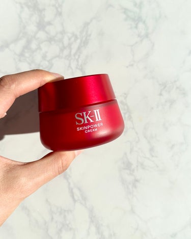 SK-II スキンパワー クリームのクチコミ「マスク生活がようやく終わりそうな今日この頃。
マスクでアラを隠せていたから安心していたけれど、.....」（3枚目）