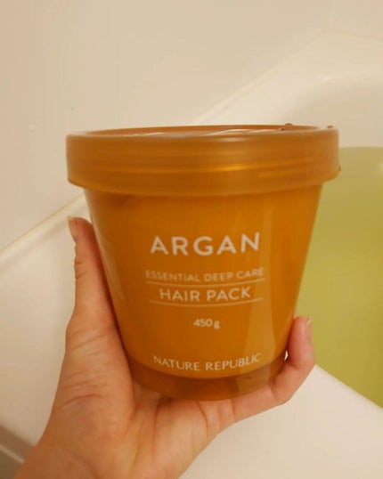 アルガンエッセンシャル ディープケアヘアパック/ネイチャーリパブリック/ヘアマスク・ヘアパックを使ったクチコミ(1枚目)