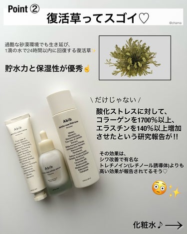 chama ｜ニキビ体質の正直レビュー🌻 on LIPS 「お得すぎんか⁈😳💕　　Abibの復活草シリーズ🌿トナーの新作が..」（3枚目）