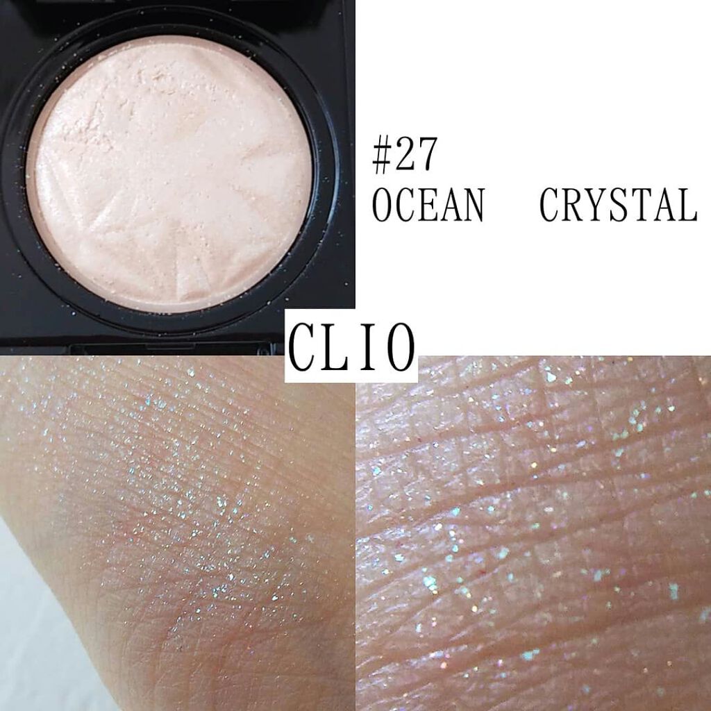 プリズム エアー シャドウ 27 OCEAN CRYSTAL/CLIO/単色アイシャドウを使ったクチコミ（2枚目）