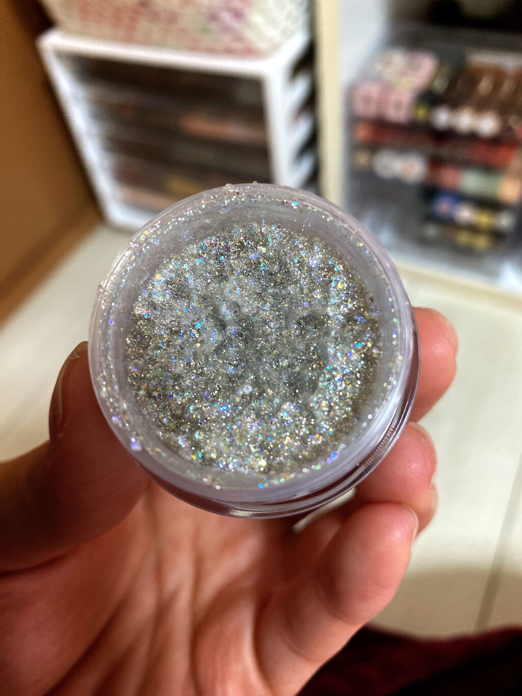 ゲットルーズグリッタージェル/unleashia/グリッターを使ったクチコミ（2枚目）