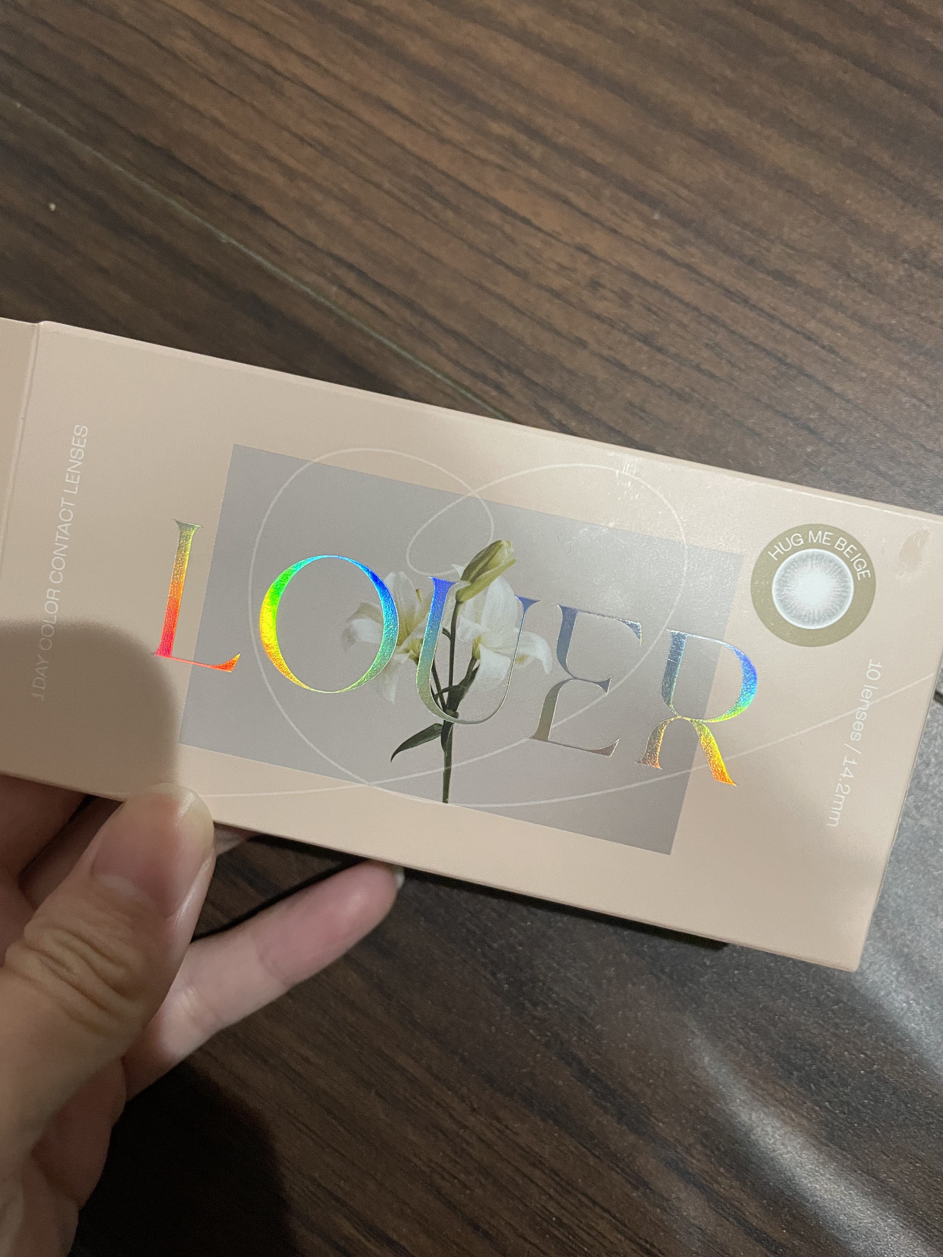 LOUER ​HUG ME BEIGE（ハグミーベージュ）/LOUER/カラーコンタクトレンズを使ったクチコミ（1枚目）