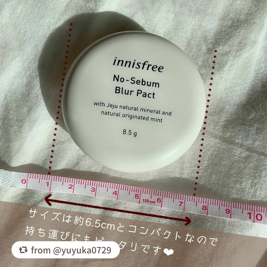 ノーセバム ブラーパクト/innisfree/プレストパウダーを使ったクチコミ(3枚目)