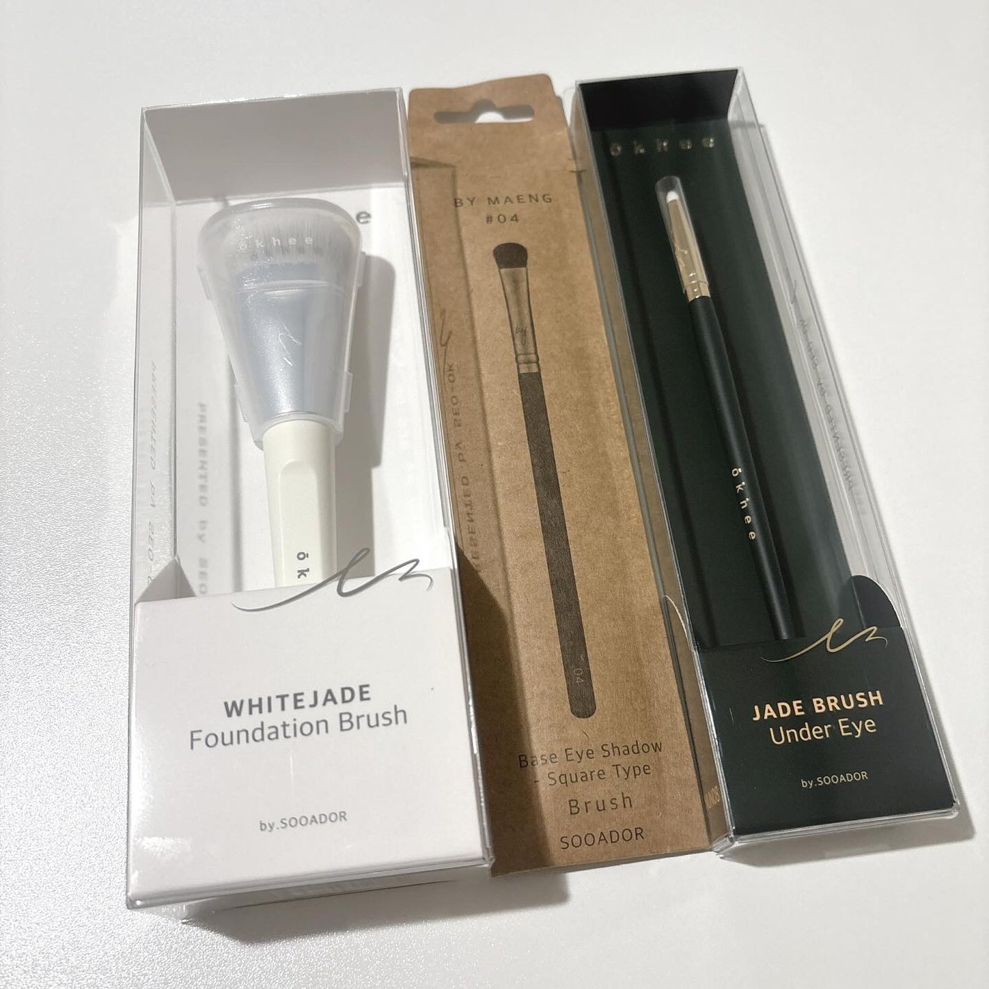 okhee 白玉ファンデーションブラシ/SOOA DOR/メイクブラシを使ったクチコミ(5枚目)