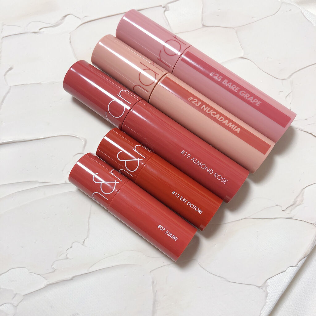 ジューシーラスティングティント/rom&nd/リップティントを使ったクチコミ（2枚目）