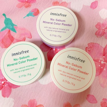 ノーセバム　ミネラルカラーパウダー　 03 ピーチ（旧）/innisfree/ルースパウダーを使ったクチコミ（1枚目）