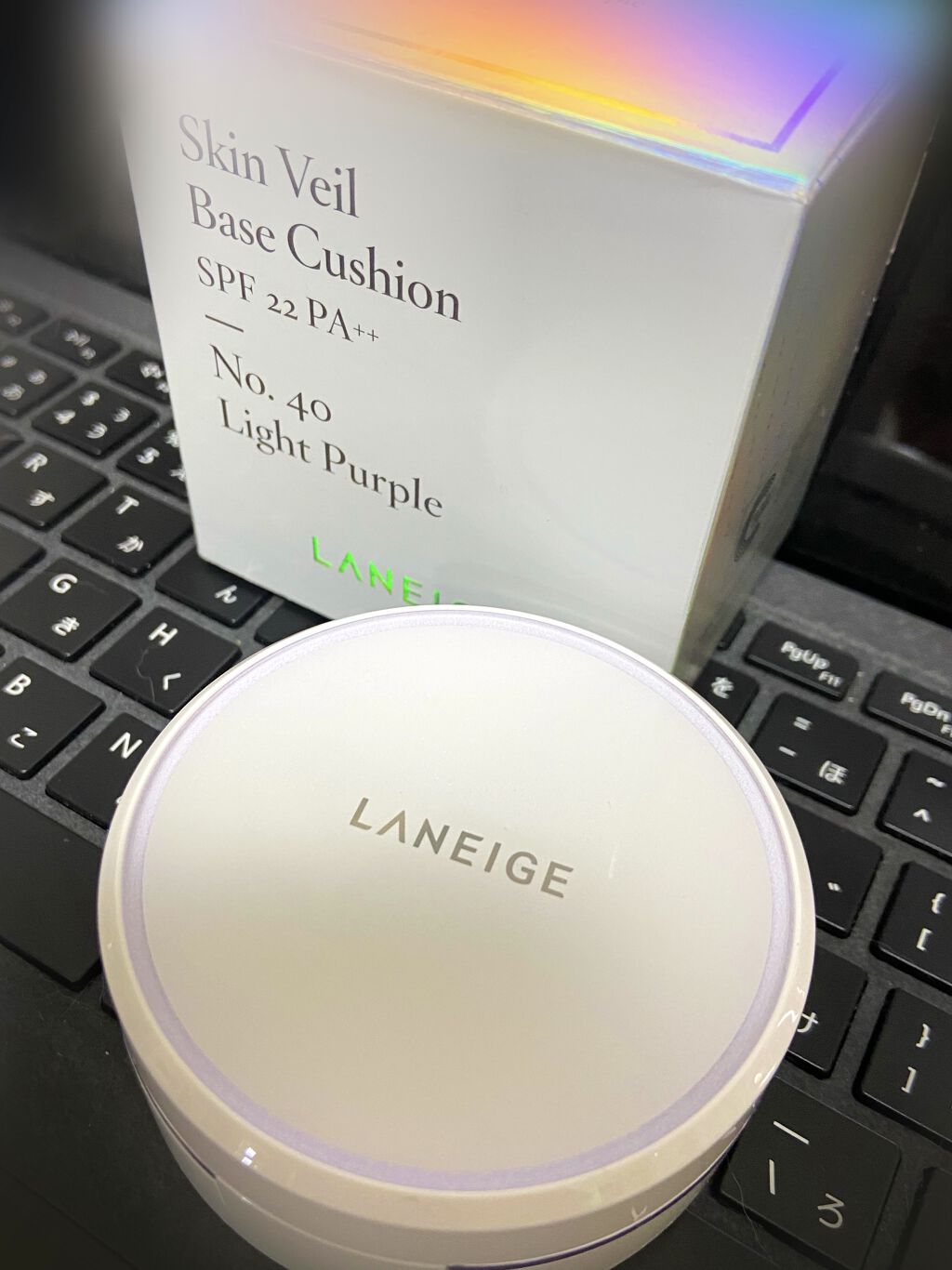 スキン ベール ベース クッション/LANEIGE/化粧下地を使ったクチコミ（2枚目）