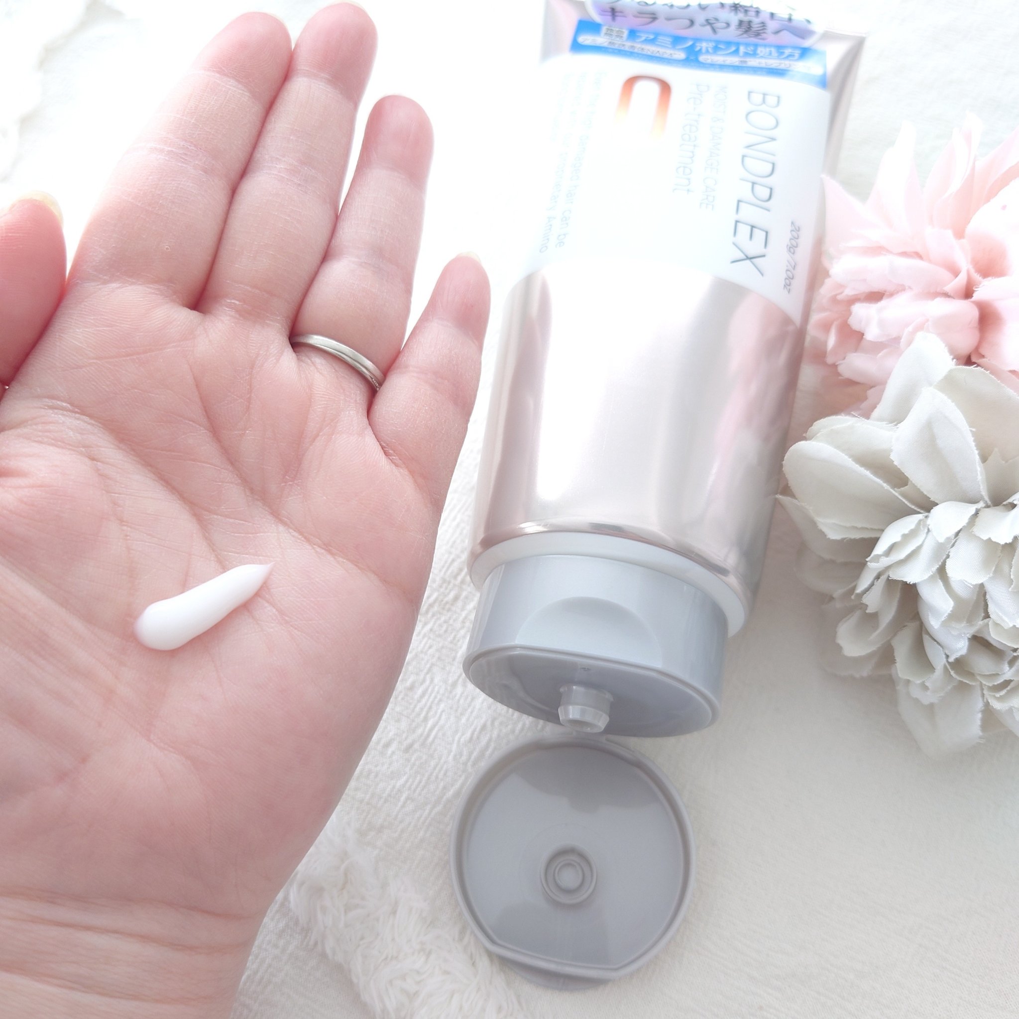 ボンドプレックス モイスト&ダメージケア ヘアオイルのクチコミ「ボンドプレックス
(プレトリートメント/アンプルミルク/ヘアオイル)
を使ってみました♪


.....」（3枚目）