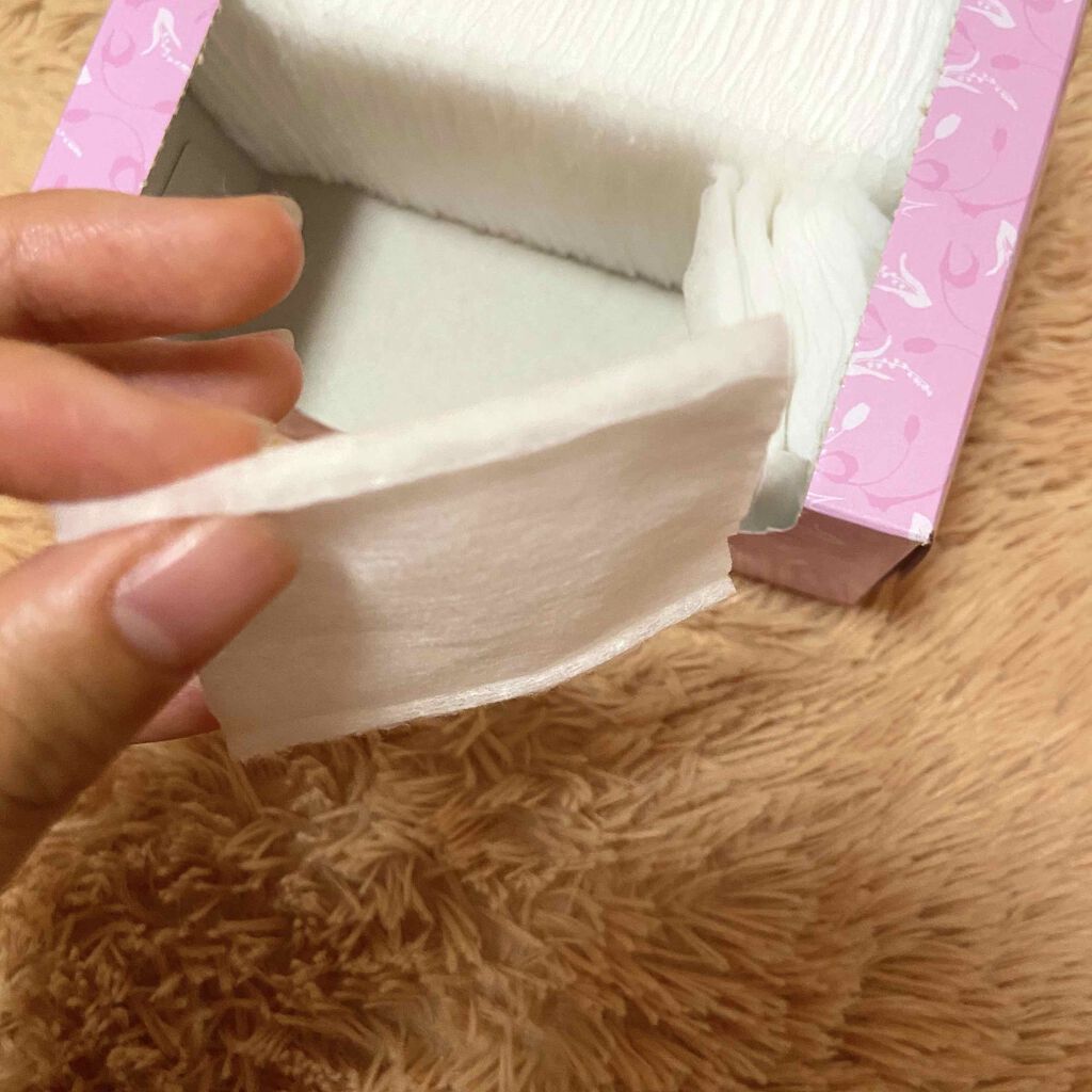 毛羽立ちにくいコットンパフ/協和紙工/コットンを使ったクチコミ(3枚目)