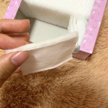 毛羽立ちにくいコットンパフ/協和紙工/コットンを使ったクチコミ(3枚目)