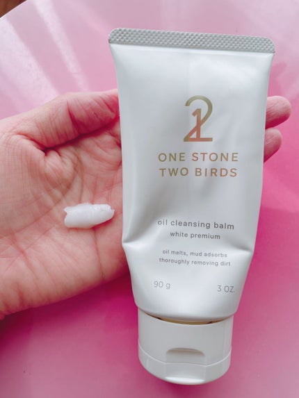オイルクレンジングバーム ホワイトプレミアム/ONE STONE TWO BIRDS/クレンジングバームを使ったクチコミ(2枚目)