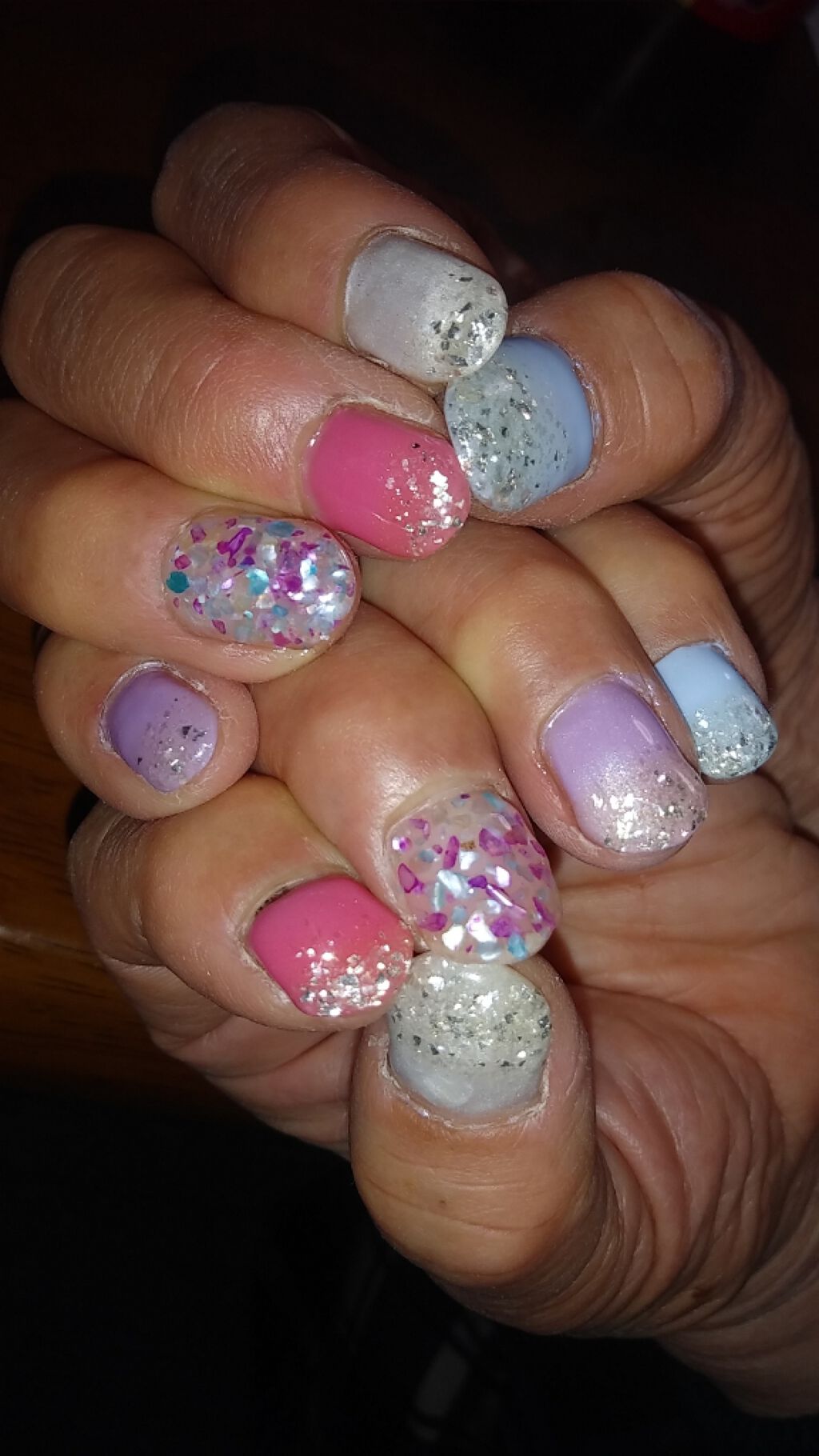 シェルフレーク/DAISO/ネイルチップ・パーツを使ったクチコミ（1枚目）