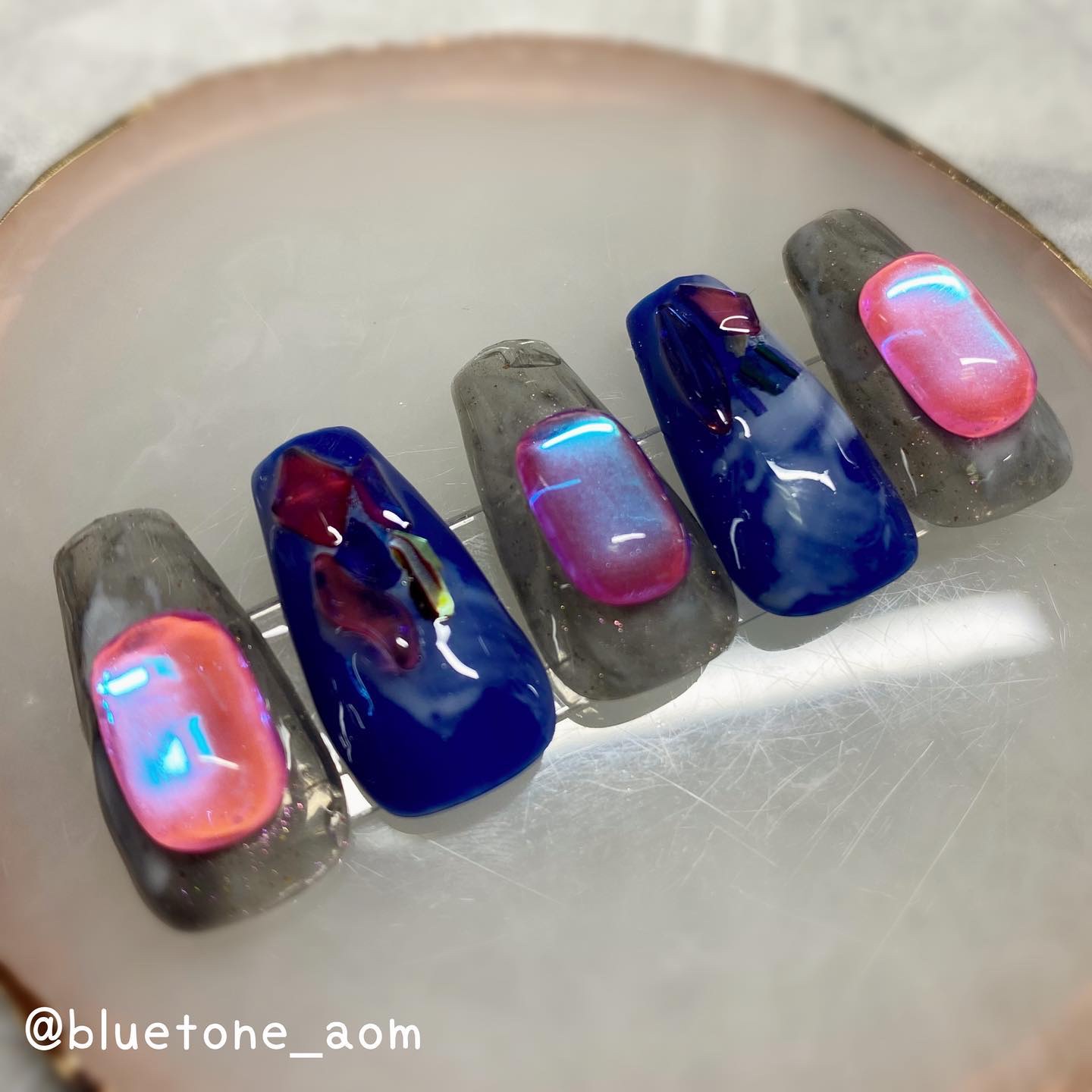 ジェルネイル（ライト対応）/セリア/ジェルネイルを使ったクチコミ（1枚目）