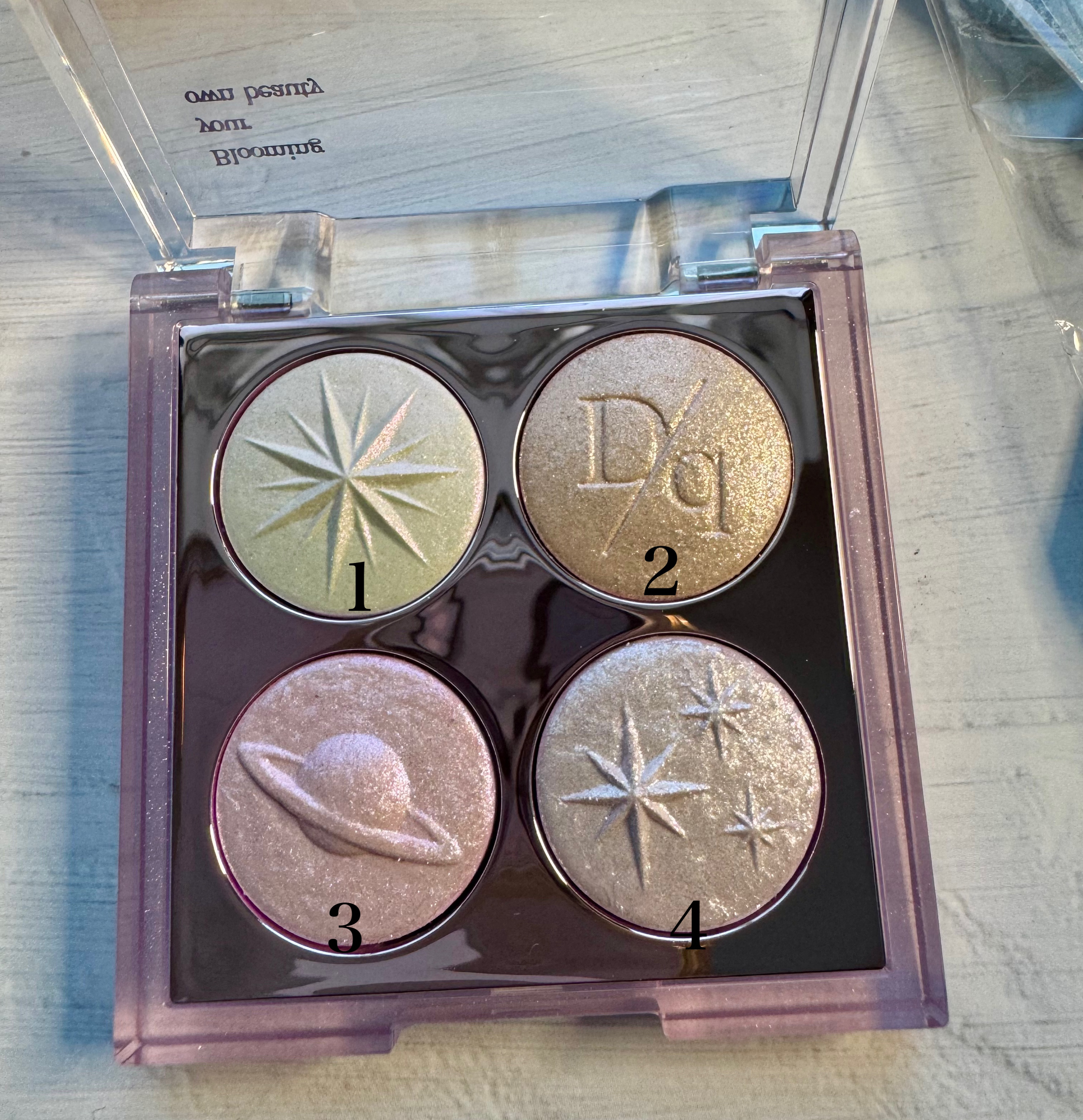 スターリーナイト シャドウパレット 02 オーロラ/dasique/アイシャドウパレットを使ったクチコミ（2枚目）