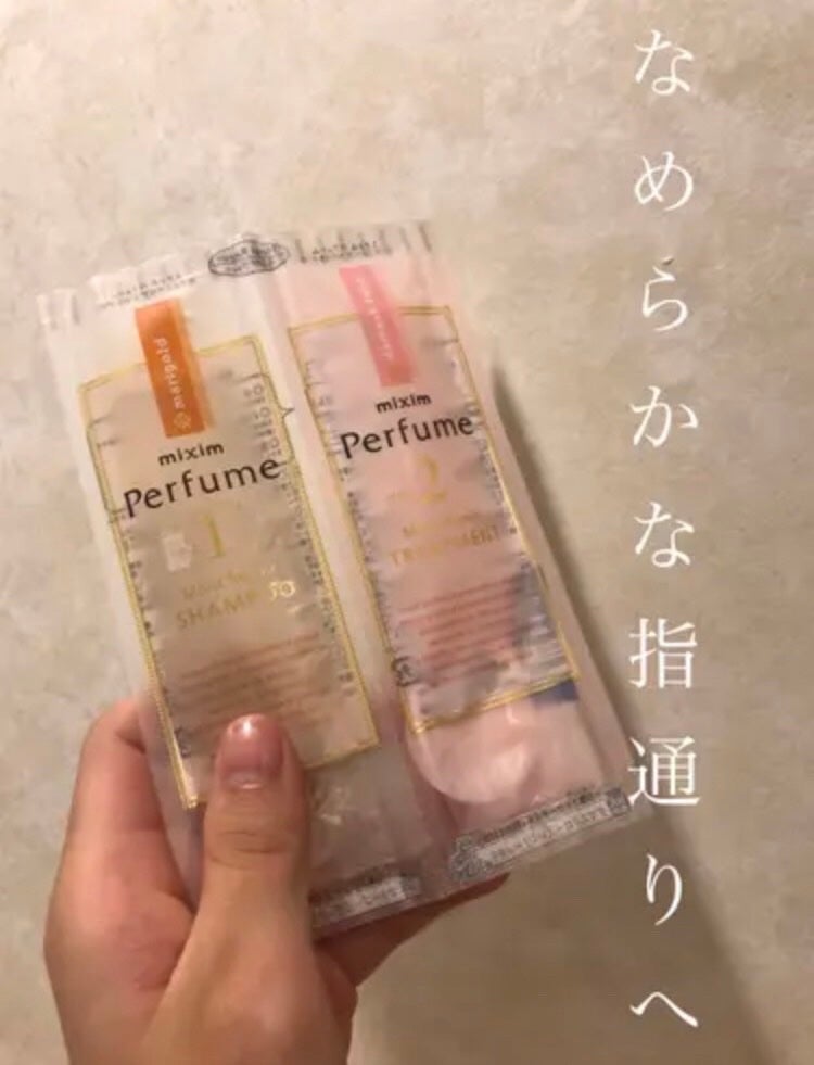 ミクシムパフューム モイストリペア 限定チェリーブロッサム シャンプー&ヘアトリートメントペアセット /mixim Perfume/市販シャンプーを使ったクチコミ(1枚目)