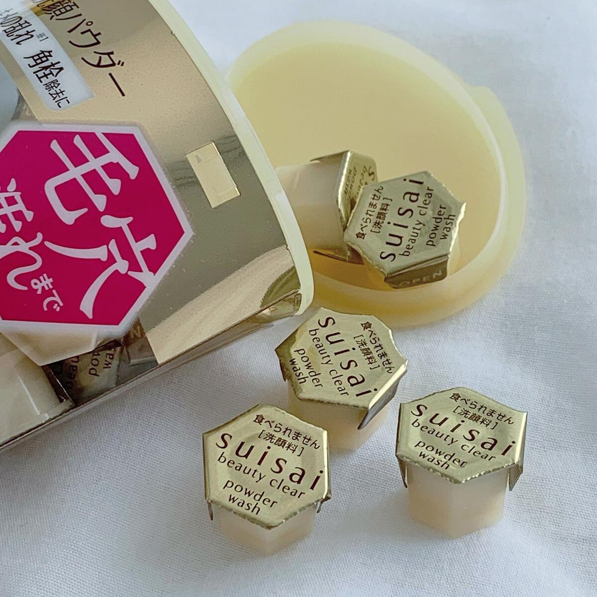スイサイ ビューティクリア ゴールド パウダーウォッシュ/suisai/洗顔パウダーを使ったクチコミ（3枚目）
