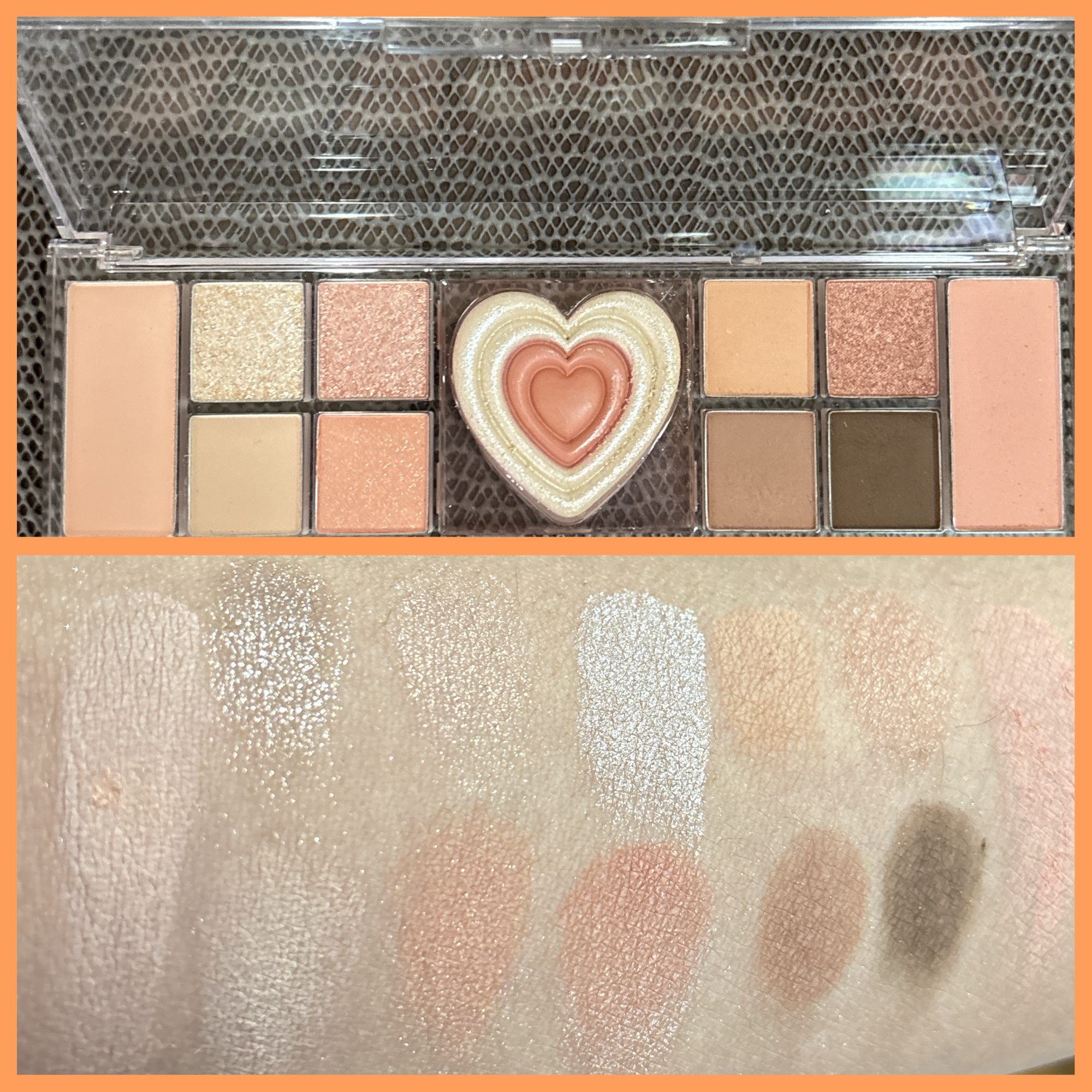 オールテイクムードライクパレット 02 ピーチ ヘブン(PEACH HEAVEN)/PERIPERA/アイシャドウパレットを使ったクチコミ（3枚目）