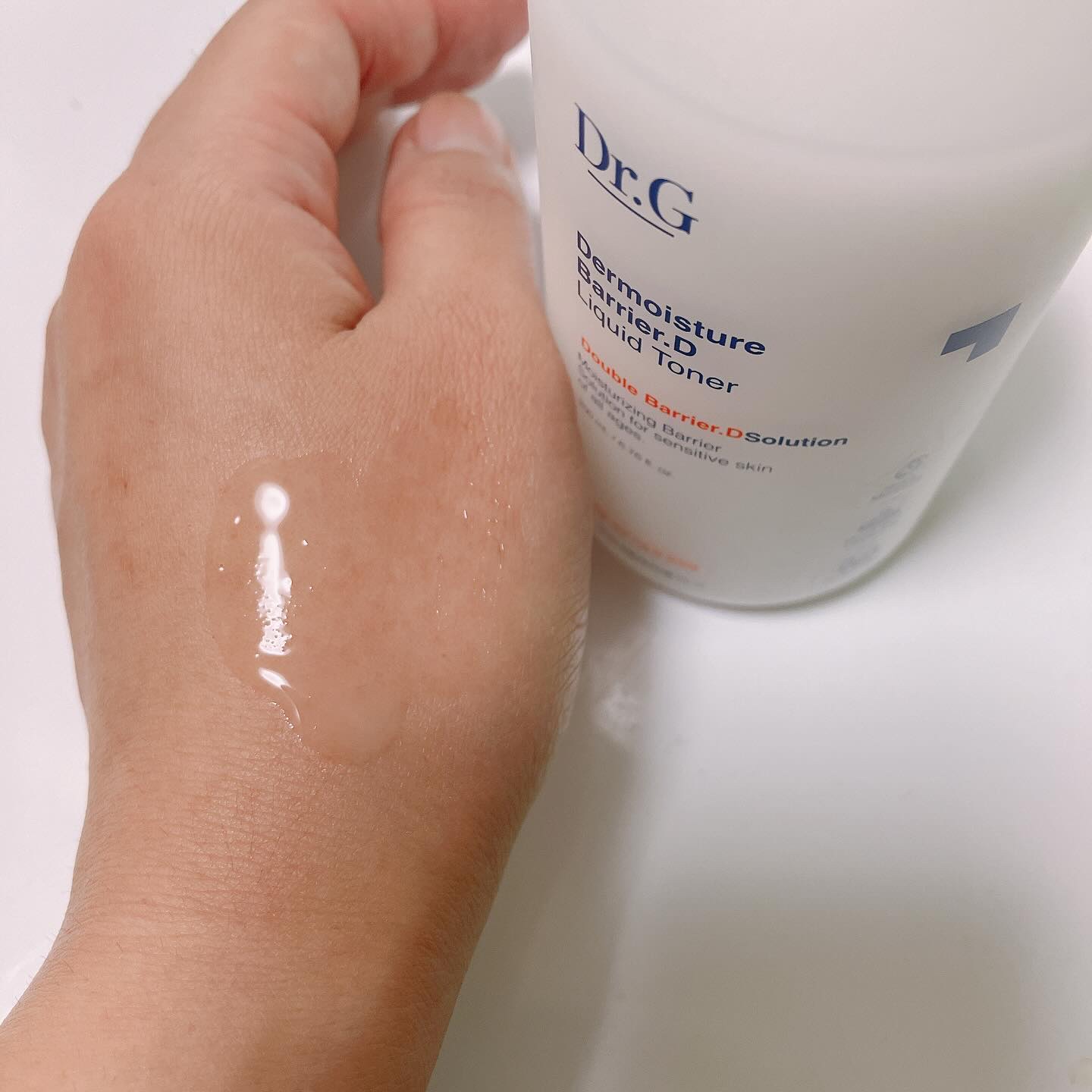 ザモイスチャーバリアDリキッドトナー/Dr.G/化粧水を使ったクチコミ（3枚目）