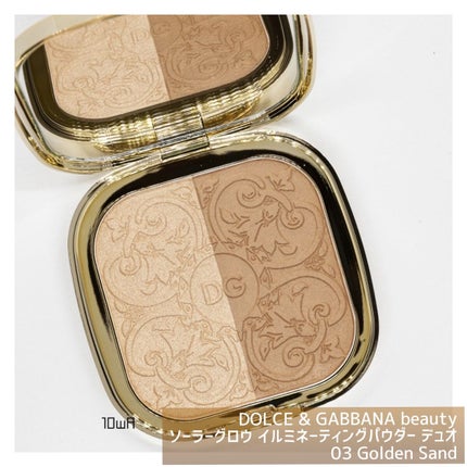 ソーラーグロウ イルミネーティングパウダー デュオ/DOLCE&GABBANA BEAUTY/ハイライトを使ったクチコミ(1枚目)