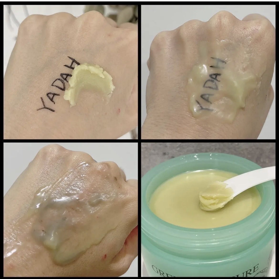 グリーンティーピュアクレンジングバームⅡ/YADAH/クレンジングバームを使ったクチコミ（3枚目）