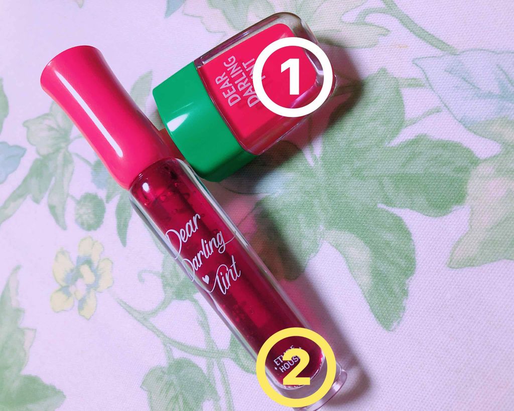 ディアダーリン ウォータージェルティント （アイスティント）/ETUDE/口紅を使ったクチコミ（1枚目）