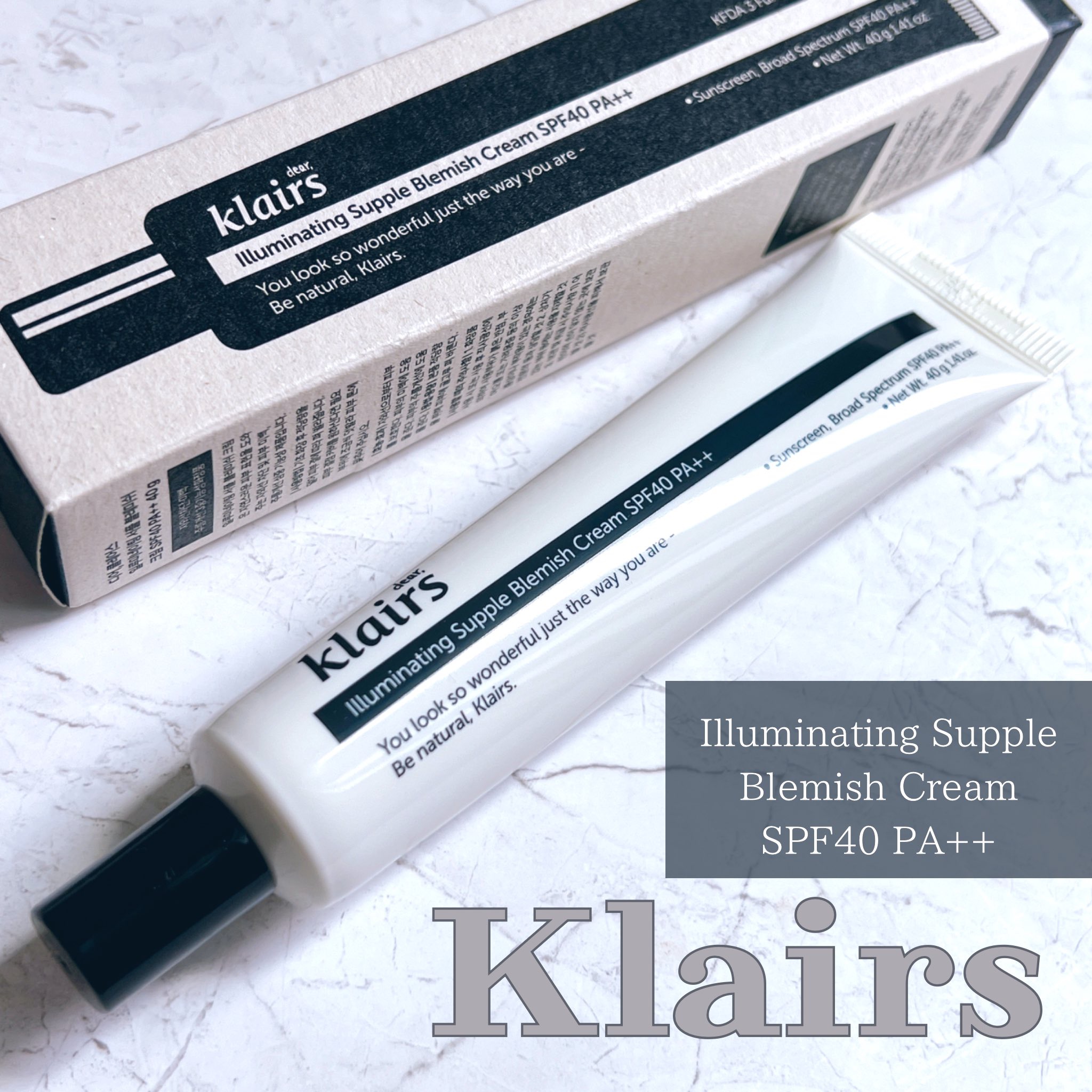 イルミネーティングサプルブレミッシュクリーム(40ml)/Klairs/化粧下地を使ったクチコミ（1枚目）