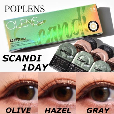 OLENS SCANDI 1dayのクチコミ「⁡
⁡
POPLENS

⁡
#スカンディ1DAY
⁡
自分の瞳の色がフチになる、リアルハーフ.....」（1枚目）